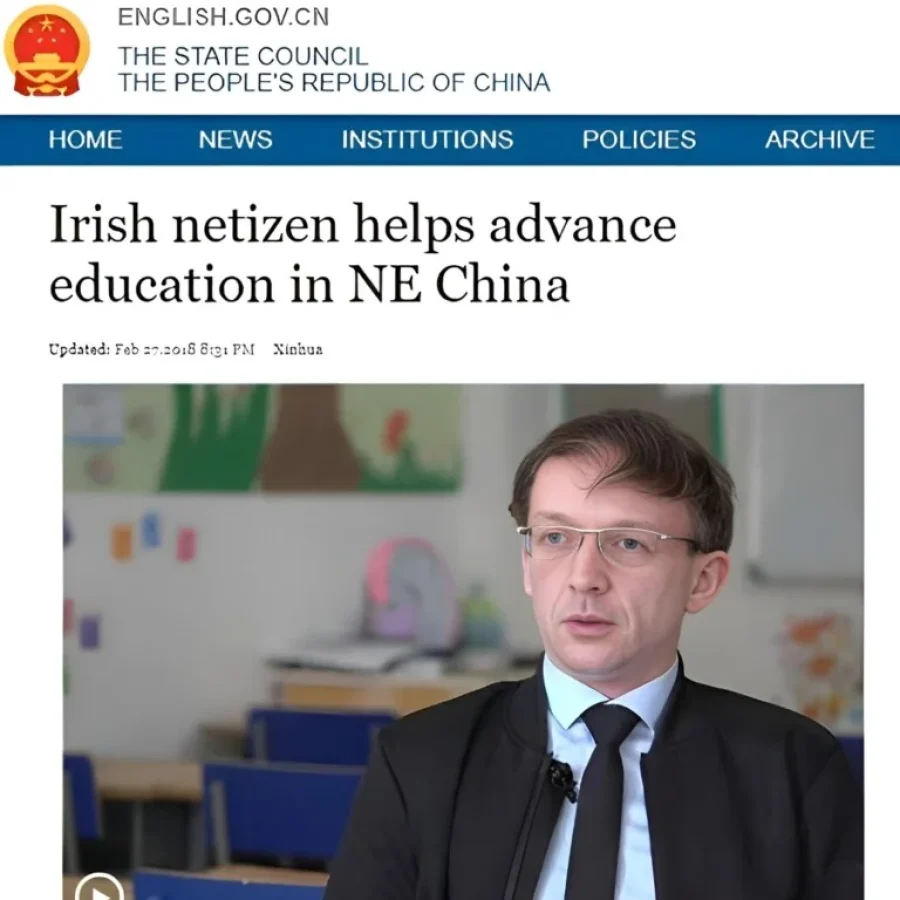 Irishman helps advance education in Rural China